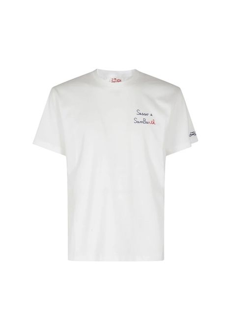 T-shirt MC2 Saint Barth uomo PORTOFINO01302H Bianca mezza manica girocollo cotone MC2 SAINT BARTH | T-shirt | PORTOFINO01302H01